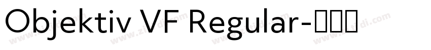 Objektiv VF Regular字体转换